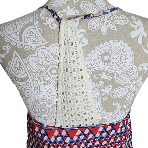 Lucky Brand Halter Top Embroidered Crocheted Lace Strap NWT Women's Small - Picture 4 of 7